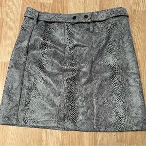Haute Monde Silver Mini Pencil Skirt for Work